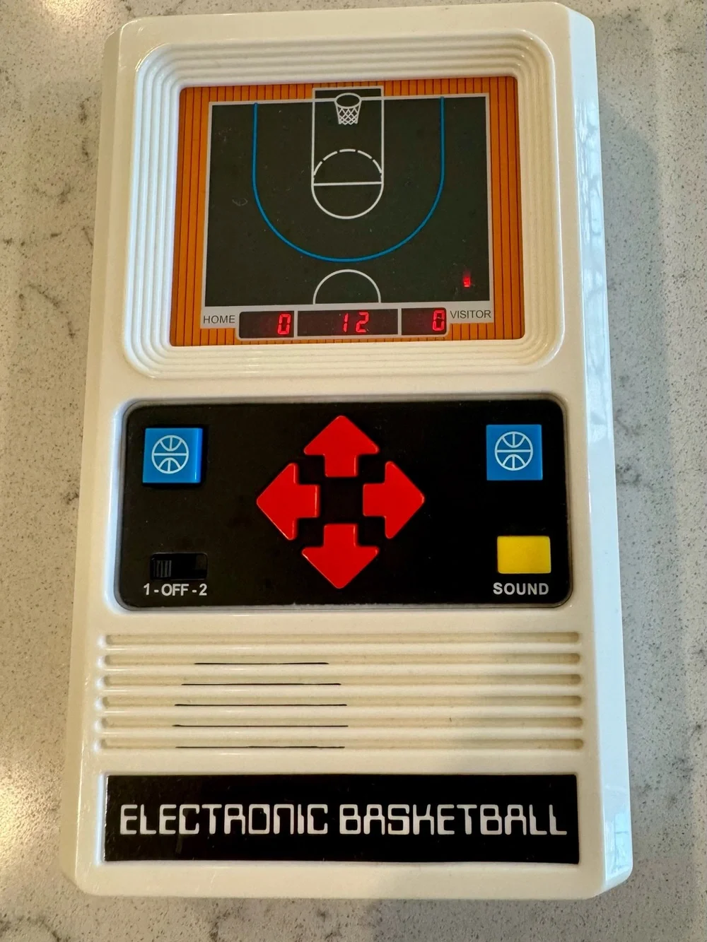 Mattel Electronic Basketball Handheld Classic Game - Working!